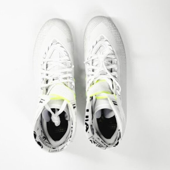 UNDER ARMOUR Highlight MC 3023716-106 White Men\'s Football Cleats Size 10.5 NEW main image 5